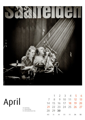 Jazzkalender 2025 - Jazzfestial Saalfelden Edition - Schindelbeck